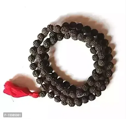 Kantha Mala/Guru Siddha Mala, 5 Mukhi Rudraksha ,108+1 Nepali Rudrakash, For Men and Women