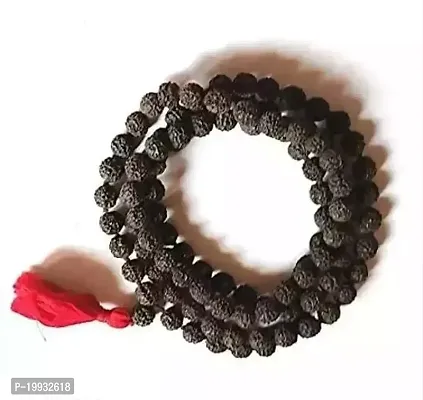 Kantha Mala/Guru Siddha Mala, 5 Mukhi Rudraksha ,108+1 Nepali Rudrakash, For Men and Women-thumb0