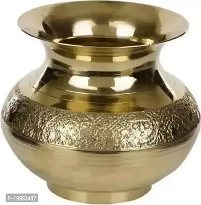 Original Brass Kalsh Lota / Gangajal Kalsh / Lota for Pooja Brass Kalash (Gold)