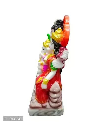 Shiv Parivar Murti | Shiv Parvati Ganesh God Shiva Idol | Mahadev Family Statue Vastu Pooja Gift Item Home Mandir Standard Multicolour shiv parivar-thumb4