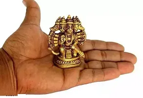 Asta Dhatu (8 Metals) Made Five (5) Faced Hanuman ji Idol/Brass Panch Mukhi Bajrang Bali Idol-thumb1