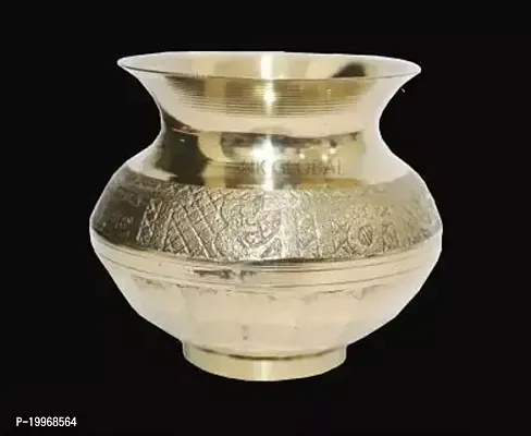 Gold Brass Kalash Lota Brass Kalash - 3.5 inch, Made in India-thumb3