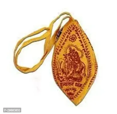Gomukhi Japa Mala Jholi Yellow Cotton Bag for Jaap Yellow (Pack of 1)-thumb2