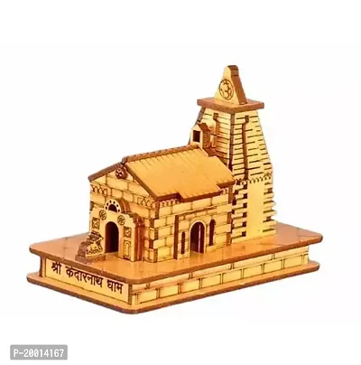 Lord Shiva Shri Kedarnath Temple in Wood 3D Model Miniature Hand Crafted Idols  Figurines-thumb2