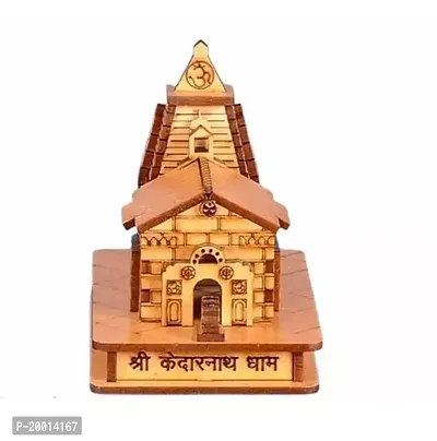 Lord Shiva Shri Kedarnath Temple in Wood 3D Model Miniature Hand Crafted Idols  Figurines-thumb3