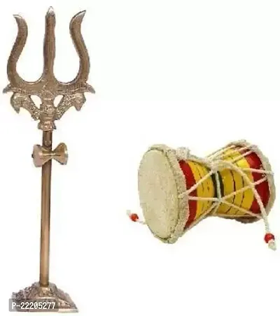 BRASS TRISHUL + DAMROO