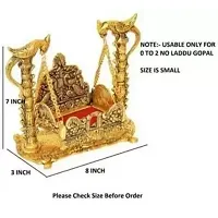 laddu gopal Jhula Metal Home Temple  (Height: 7, Pre-assembled)-thumb3