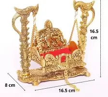 Metal Krishna Jhula Laddu Gopal Jhula  For Home And Office Gopal jhula Jhula-thumb2