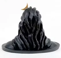 Aadiyogi statue height 10 cm Decorative Showpiece - 10 cm  (Polyresin, Black)-thumb1