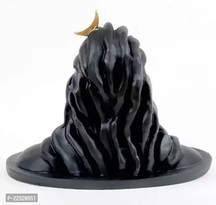 Aadiyogi statue height 10 cm Decorative Showpiece - 10 cm  (Polyresin, Black)-thumb2