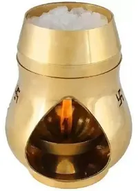 Camphor lamp Brass Kalash  Golden Diya-thumb1