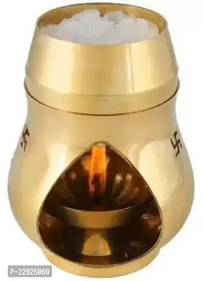 Camphor lamp Brass Kalash  Golden Diya-thumb2