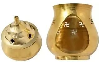 Camphor lamp Brass Kalash  Golden Diya-thumb2