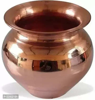 Copper Kalash Lota for Pooja | Small Lota for Pooja | Pooja Lota Copper Kalash  (Brown)