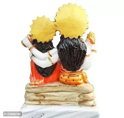 Marble Dust Lord Shiv Parivar | Mahadev Family Idol 5.5 Inches Multicolor-thumb2