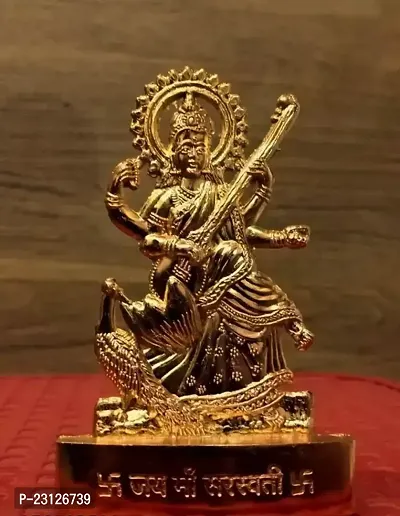 Saraswati Idols for Home and Office Puja Temple 11cm ,from Haridwar-thumb0