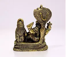 Original Pure Brass Lakshmi Narayan IDOL(premium quality) - 3.1 Inches(small idol)-thumb1