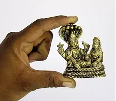 Original Pure Brass Lakshmi Narayan IDOL(premium quality) - 3.1 Inches(small idol)-thumb2