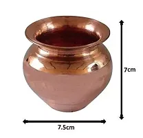 Combo of Puja Thali(7inch), Ganti, Lota (2.5inch), kuber diya Cultural Item Best for Temple-thumb2