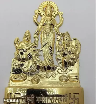 laxmi ganesh saraswati, laxmi ganesh saraswati murti, Ganesh idol, laxmi idol, lakshmi murti, lakshmi idol - all have height of 12 cm-thumb3