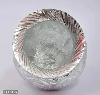 Silver Aluminium Pooja Lota | Handicraft Lota | Silver Lota for Puja | Water Storage-thumb2