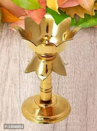 Kamal Diya with Stand Oil Diwali Puja Lamp