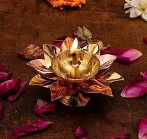 Brass Akhand Diya Deepak for Diwali Pooja, Gifting - Set of 4-thumb2