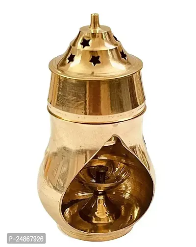 Brass Aroma Incense Burner Camphor Lamp, Kapoor Lamp