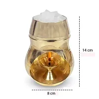 Brass Brass Camphor Diya Diffuser (Gold) for Diwali Pooja Deepak Decoration-thumb1