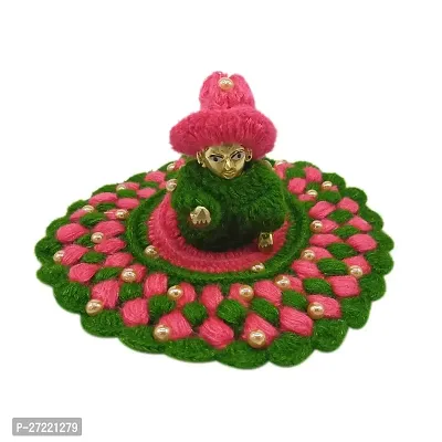 Laddu Gopal Woolen Dress Size 8-9 -10 no Krishna, Laddu Gopal Winter Moti Dress Size 8-9 Big Size Clothes Poshak Mix Colour (Pack of 1)-thumb0