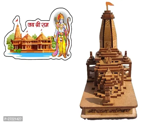 Shri Ram Mandir Ayodhya Wood Handmade Temple Model-thumb2