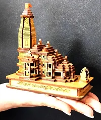 Shri Ram Mandir Ayodhya Wood Handmade Temple Model-thumb3