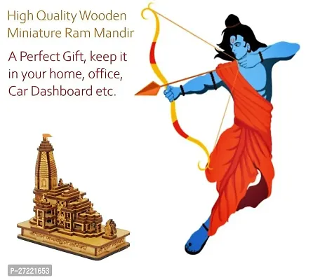 Shri Ram Mandir Ayodhya Mandir for Home (Small) - Ideal for Home Decor, Temple-thumb4