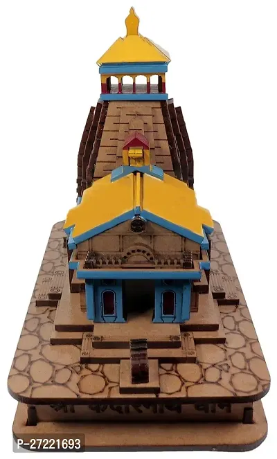 Shri Kedarnath Dham Temple in Wood Color 3D Model Big Mandir Statue-thumb2