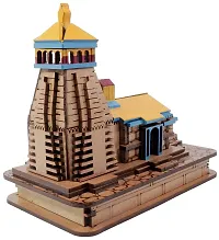 Shri Kedarnath Dham Temple in Wood Color 3D Model Big Mandir Statue-thumb3