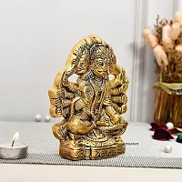 Hanuman ji,Panchmukhi Hanuman Murti,Bajrangbali Murti Religious Idol for Pooja Room  Decor Your Home,Office,Hanuman Idol Statue Showpiece for Home Decoration Gifting, Gold-thumb1