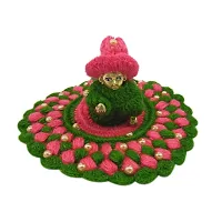 Laddu Gopal Ji Woolen  Winter Dress of Lord Krishna Ladoo Gopal ji Shri Krishna ji Bal Gopal Ji - Mix Color Heavy  Designer with Cap (Size 3-4 No, Pack of 4pc)-thumb2