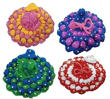 Laddu Gopal Ji Woolen  Winter Dress of Lord Krishna Ladoo Gopal ji Shri Krishna ji Bal Gopal Ji - Mix Color Heavy  Designer with Cap (Size 3-4 No, Pack of 4pc)-thumb3