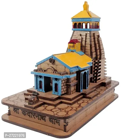 Colored Medium Kedarnath ji Temple Decorative Showpiece for Car Dashboard, Home Office, Temple-thumb3