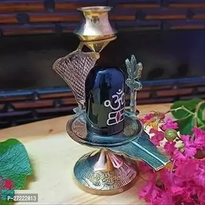 Brass Shivling With Brass Lota For Puja-thumb0