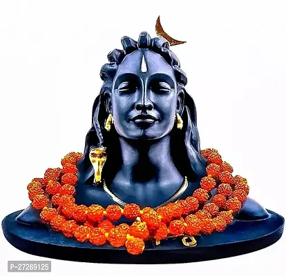 Adiyogi  Rudraksha Mala Wonderful Dashboard Figurines  Idols