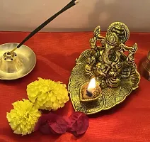 Lord Ganesha Ji with Diya Idols  Figurines-thumb2