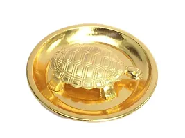 Metal Fengshui Tortoise (Gold_4 Inch)-thumb1