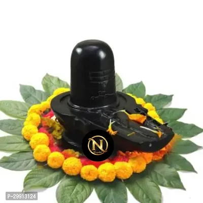 Black Stone Shivlinga For Home Pooja-thumb0