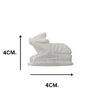 White Shivling And Nandi With Trishul-thumb2