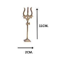 White Shivling And Nandi With Trishul-thumb3