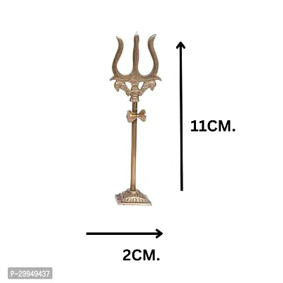 White Shivling And Nandi With Trishul-thumb4