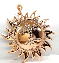 Sun Wall Hanging Decorative Showpiece - 10 cm (Brass, Copper) Decorative Showpiece-thumb2