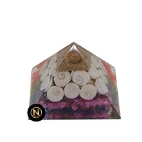 Gomti Chakra Pyramid Ultimate Wealth Magnet with Shri Yantra, Gomati Chakra, Rudraksha, Chirmi Seeds, and Kaudi Shells-thumb3