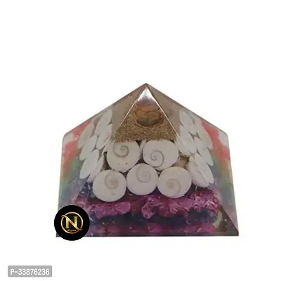 Gomti Chakra Pyramid Ultimate Wealth Magnet with Shri Yantra, Gomati Chakra, Rudraksha, Chirmi Seeds, and Kaudi Shells-thumb4